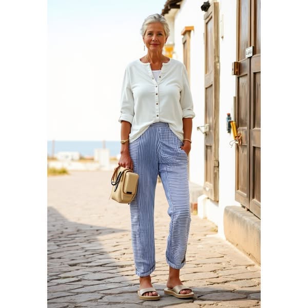 Lory™ | Pantaloni Donna Casual a righe